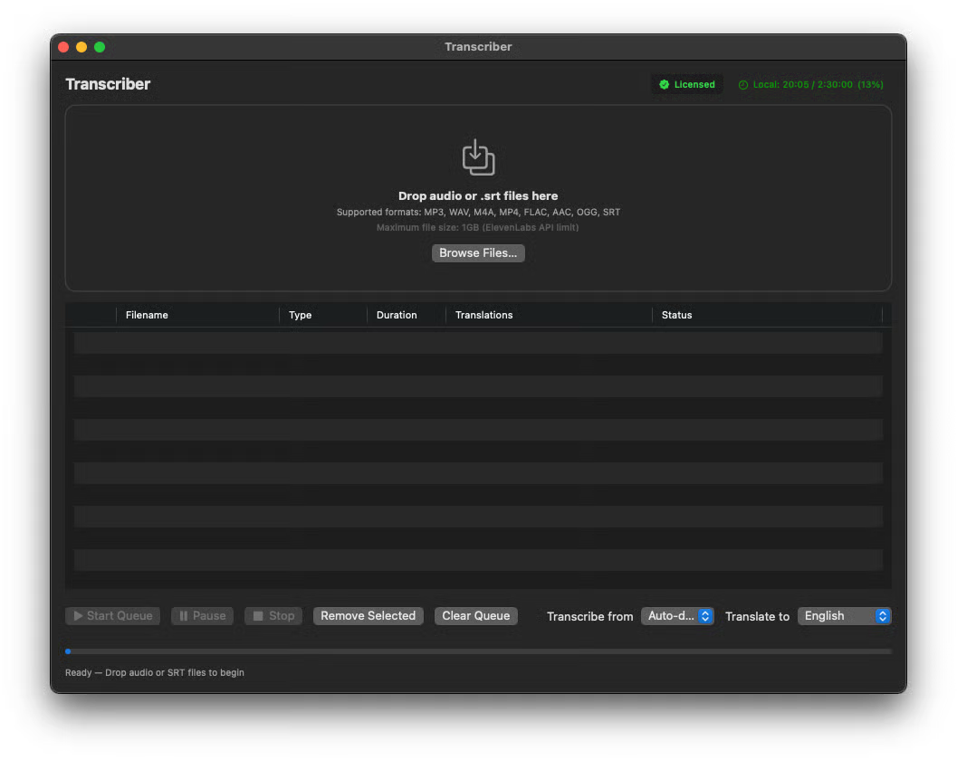 Transcriber Translator